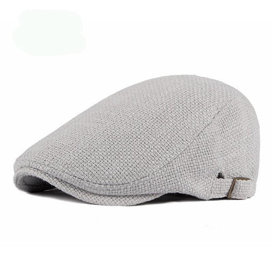 Breathable Cotton And Linen Beret Male British Retro Mr Lou’s Place