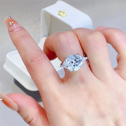 5 Carat Moissanite 925 Sterling Silver Ring Trendsi