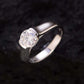 1.5 Carat Moissanite 925 Sterling Silver Ring Trendsi