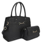 2in1 Matching Design Handle Satchel With Crossbody Bag CCWHOLESALECLOTHING