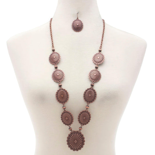 Western Oval Beaded Neckalce CCWHOLESALECLOTHING