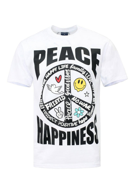 Peace Happiness T-shirts Mr Lou’s Place