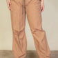 Plus Size Drawstring Waist Parachute Pants CCWHOLESALECLOTHING