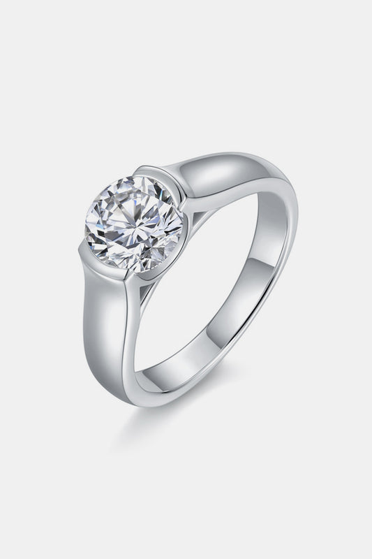 1.5 Carat Moissanite 925 Sterling Silver Ring Trendsi