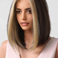 13*1" Full-Machine Wigs Synthetic Mid-length Straight 9" Trendsi