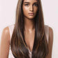 13*2" Lace Front Wigs Synthetic Long Straight 26" 150% Density Trendsi