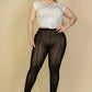 Plus Size Seam Front High Waist Mesh Leggings Mr Lou’s Place