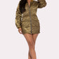 Backless Bomber Mini Dress CCWHOLESALECLOTHING