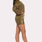 Backless Bomber Mini Dress CCWHOLESALECLOTHING