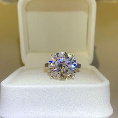 10 Carat Moissanite 925 Sterling Silver Ring Trendsi